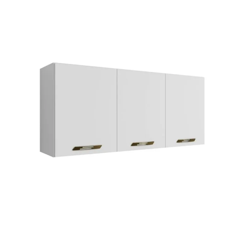 Armários Aéreo Isa 3 Portas 103cm CHF Móveis - BRANCO