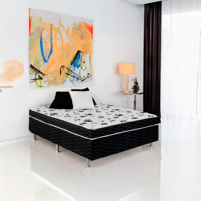 Cama Box Conjugada Casal D28 138x188x43 Union Ortopedic Ortobom