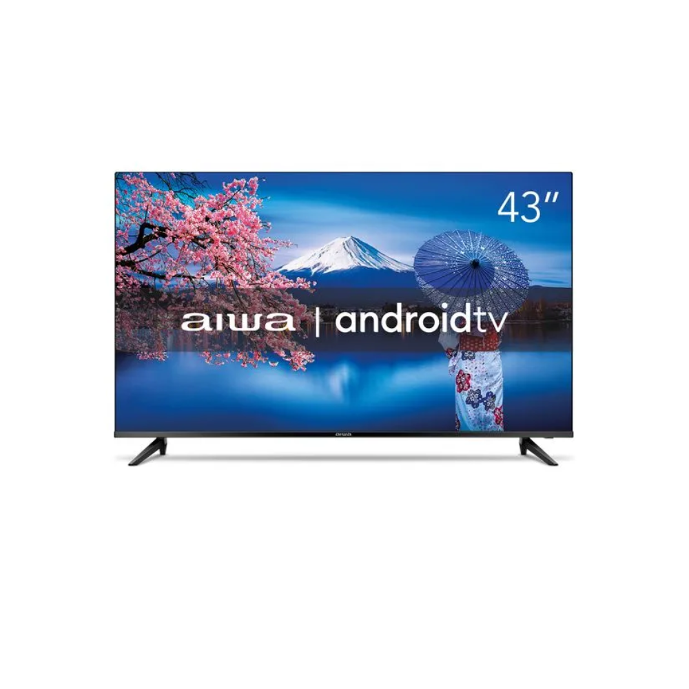 Smart TV 43" Full HD  AWS-TV-43-BL-02-A Wi-fi 2 HDMI Aiwa - PRETO