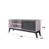 Rack para TV até 55" 1 Porta de Correr Aruba EDN