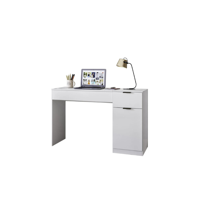 Escrivaninha Penteadeira Monalisa com Espelho 1 Porta 1 Gaveta Fiorello - BRANCO