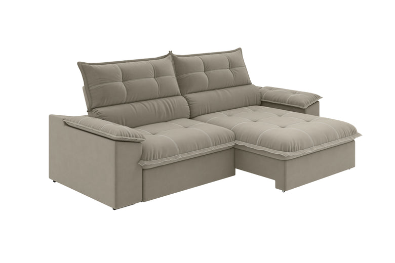 Sofá Retrátil e Reclinável 3 Lugares Veneto Besthouse