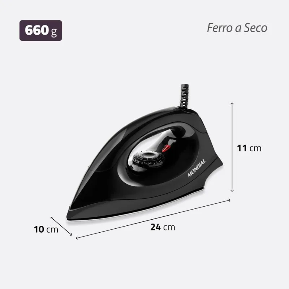 Ferro de Passar a Seco Mondial FSN-55-B