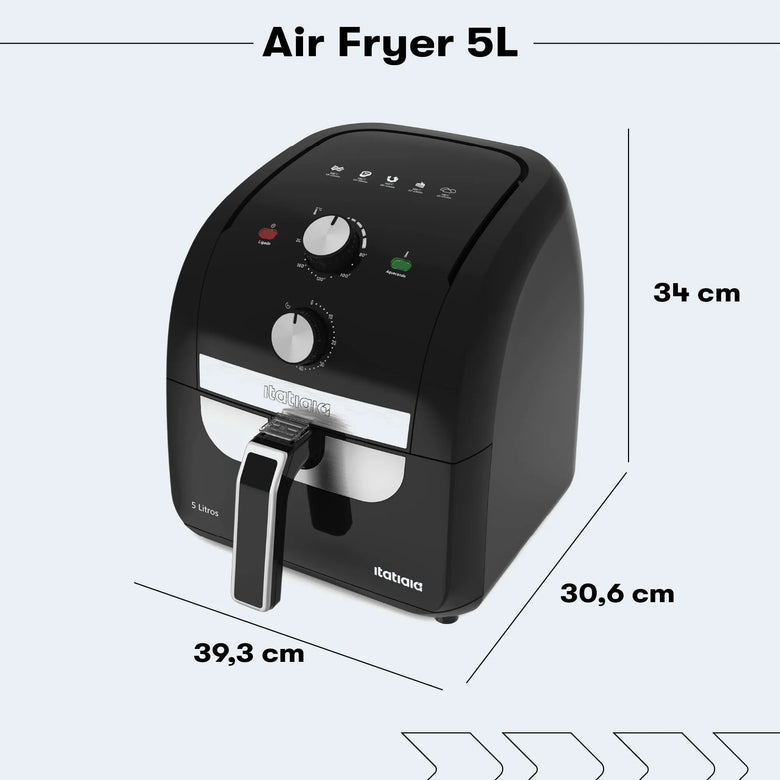 Fritadeira Elétrica Air Fryer Itatiaia 5L