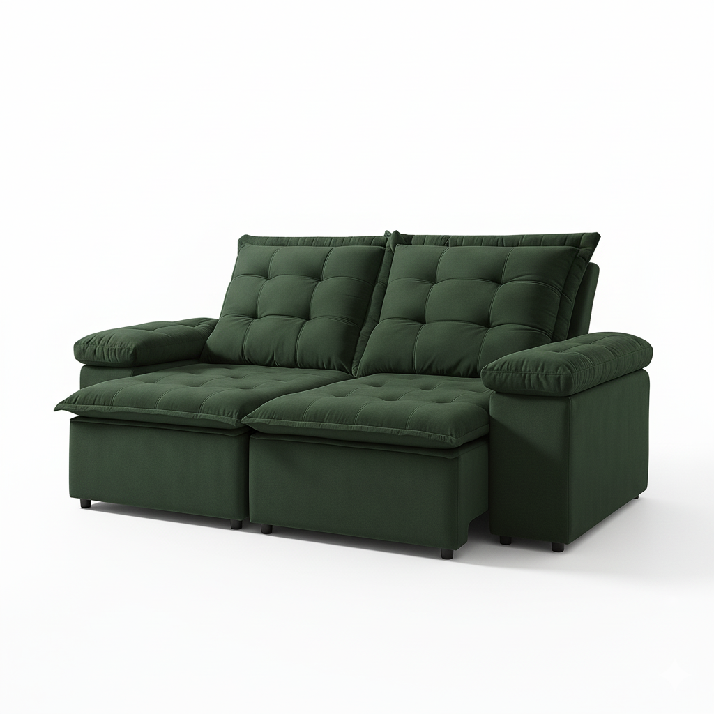 Sofá Retrátil e Reclinável 3 Lugares Dream Bacetto