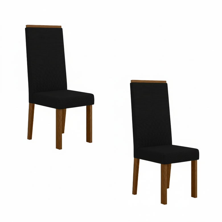 Conjunto 2 Cadeiras Linho Livia Sonetto