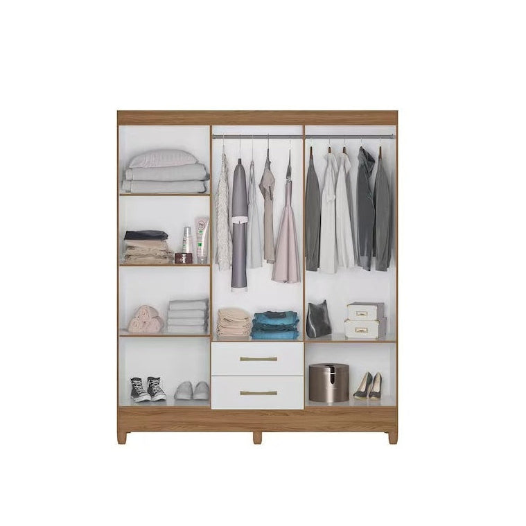 Guarda-Roupa Casal 6 Portas 2 Gavetas Panamá Moval
