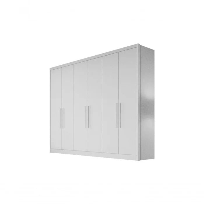 Guarda-Roupa Casal New Vértice 6 Portas 6 Gavetas Novo Horizonte - BRANCO