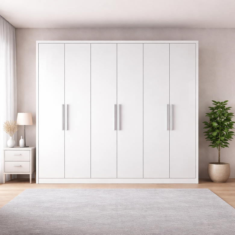 Guarda-Roupa Casal New Vértice 6 Portas 6 Gavetas Novo Horizonte