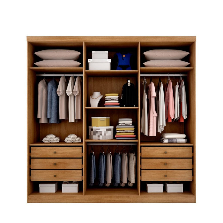 Guarda-Roupa Casal New Vértice 6 Portas 6 Gavetas Novo Horizonte