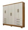 Guarda-Roupa Encant 6 Portas 6 Gavetas com Pés Novo Horizonte