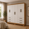 Guarda-Roupa Encant 6 Portas 6 Gavetas com Pés Novo Horizonte