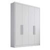 Guarda Roupa Solteiro 4 Portas 3 Gavetas MDF Moderni Plus Novo Horizonte