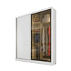 Guarda-Roupa Virtus Glass 2 Portas 3 Gavetas com Espelho e LED Novo Horizonte