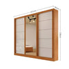Guarda - Roupa de casal Capri Plus 3 Portas 4 Gavetas Bianchi