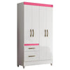 Guarda-Roupa Solteiro 4 Portas 2 Gavetas Madri Moval