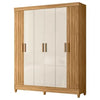 Guarda-Roupa Casal 6 Portas 2 Gavetas Uruguai Moval
