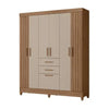 Guarda-Roupa Solteiro Malta 7 Portas e 2 Gavetas Moval