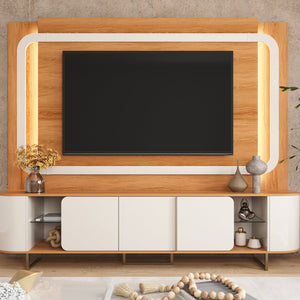 Home 2.4 Atlanta Lukaliam para TV até 65 Polegadas com Nichos e LED