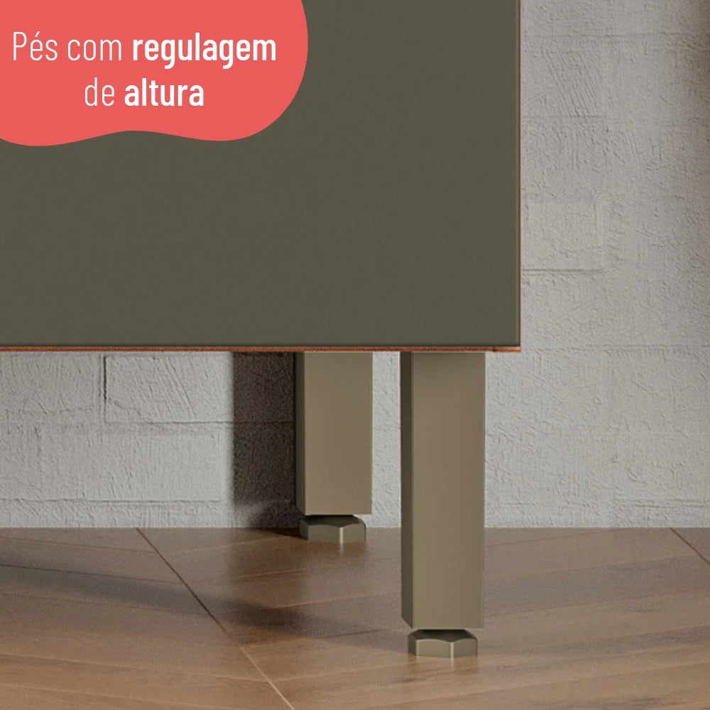 Cozinha Modulada 3 Peças 10 Portas 2 Gavetas Avelã Telasul