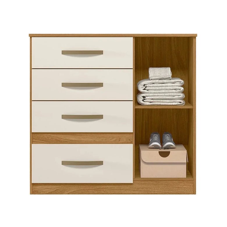 Cômoda  Com 4 Gavetas 1 Porta  Vênus Moval