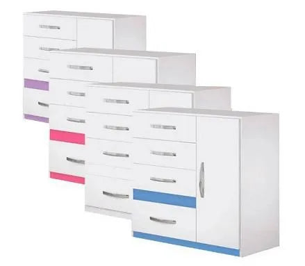 Cômoda  Com 4 Gavetas 1 Porta  Vênus Moval