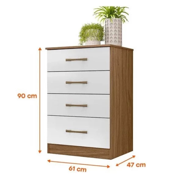 Cômoda Com 4 Gavetas  MS913  Moval