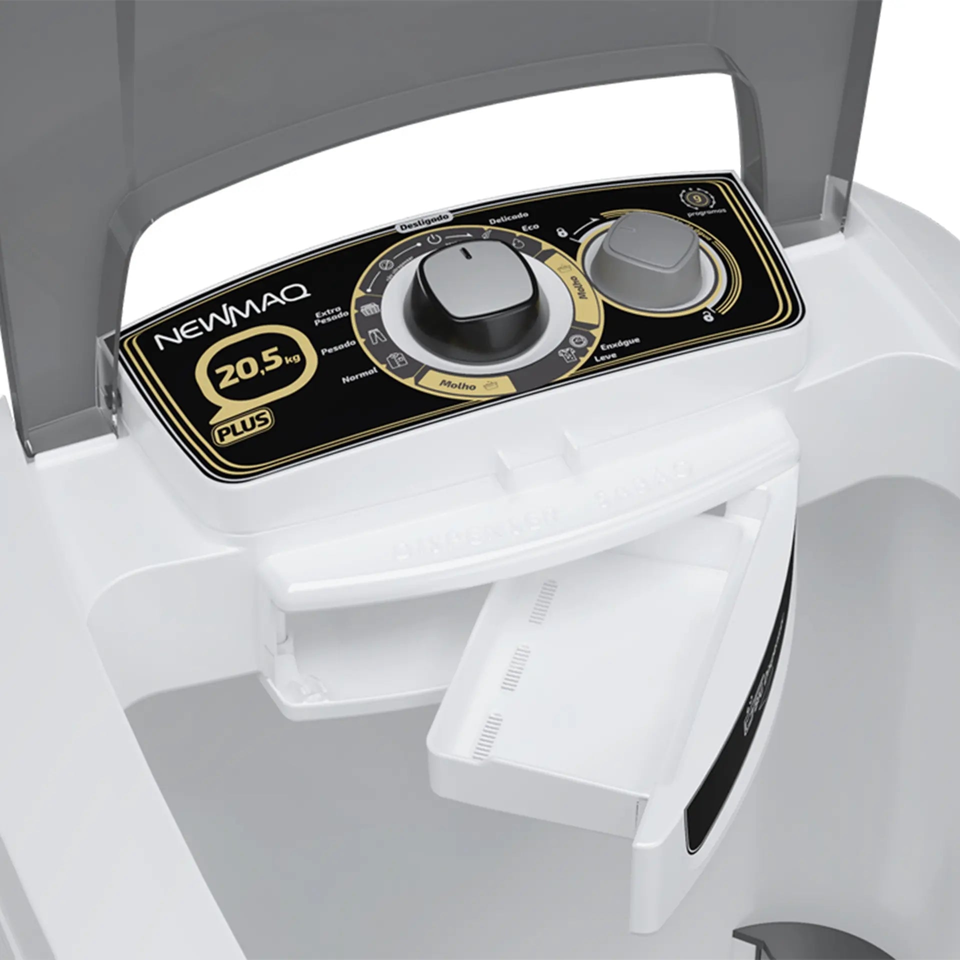 Tanquinho Newmaq Plus 20kg Semiautomático com Big Dispenser - 110 Volts