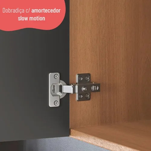 Cozinha Modulada 3 Peças 10 Portas 2 Gavetas Avelã Telasul