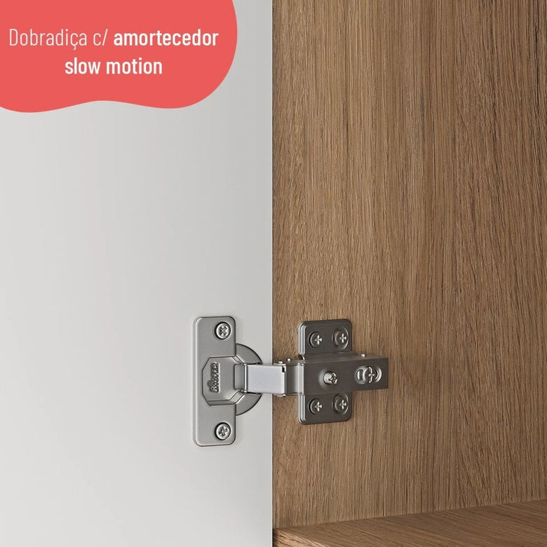 Cozinha Modulada 3 Peças 10 Portas 2 Gavetas Avelã Telasul