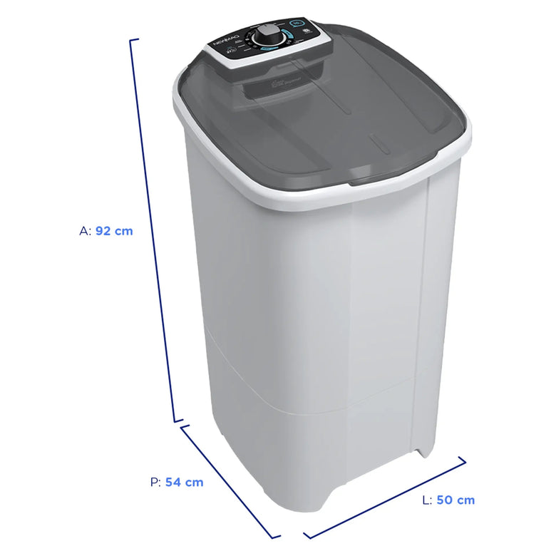 Tanquinho Newmaq 10kg Semiautomático com Big Dispenser - 110 Volts