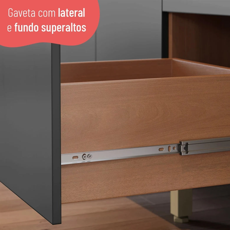 Cozinha Modulada 3 Peças 10 Portas 2 Gavetas Avelã Telasul
