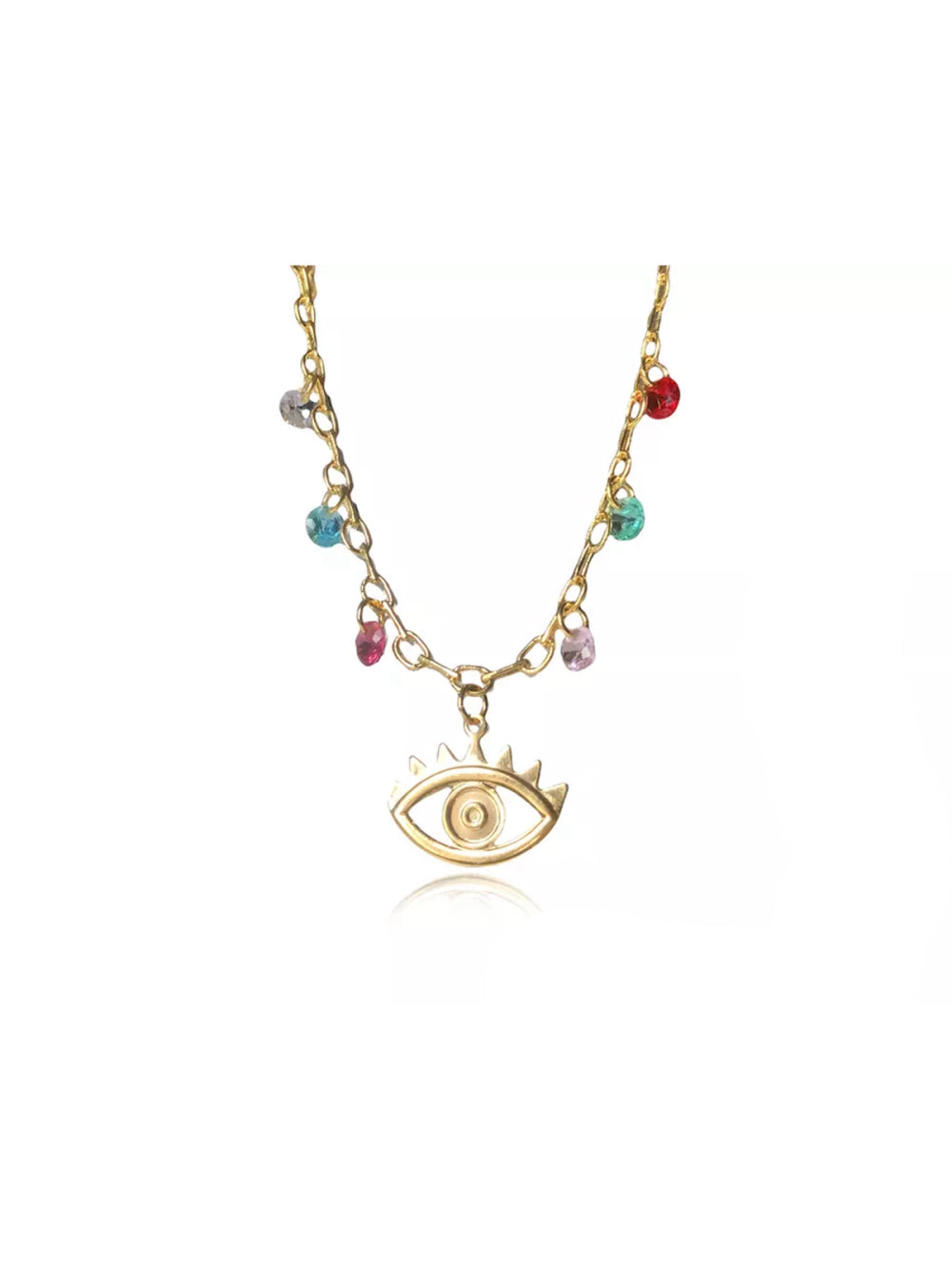 Pulseira Olho Grego Com Zirconias Coloridas