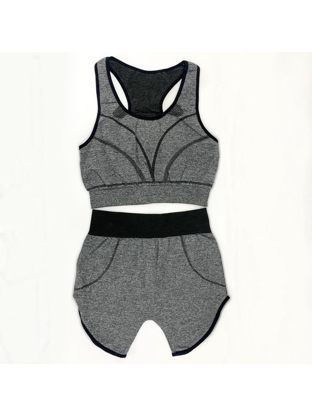 Roupa Para Ginastica Academia Yoga Feminina Conjunto Short E Top Fitness