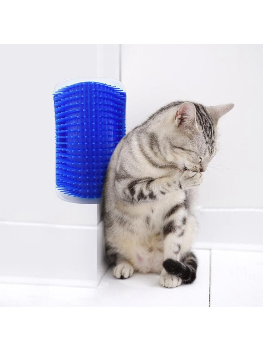 Escova de Parede Para Massagem e Tira Pelos Gatos - Petshop