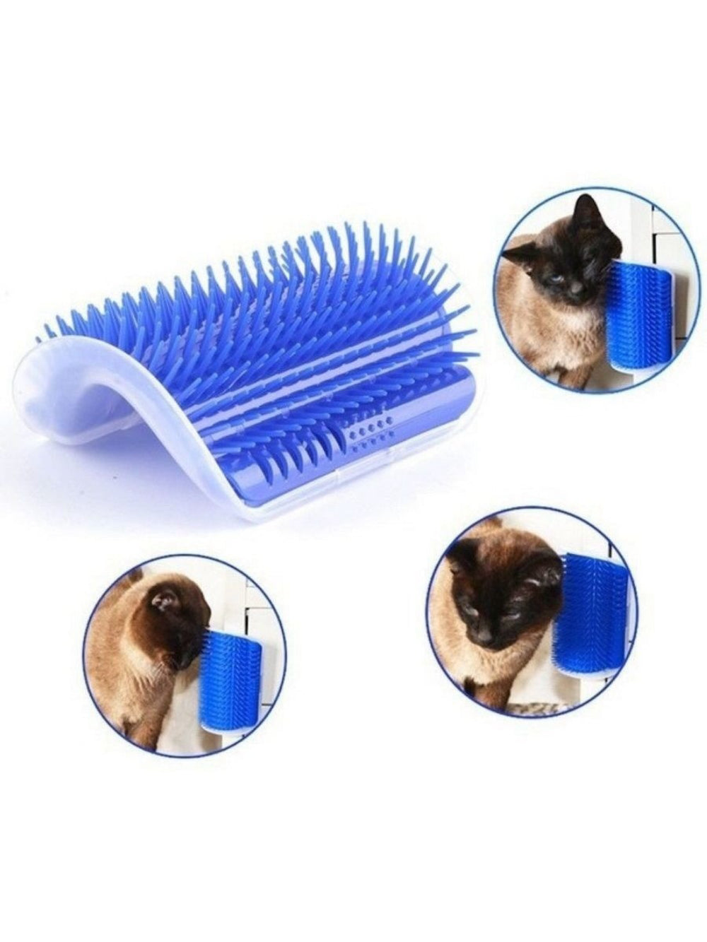 Escova de Parede Para Massagem e Tira Pelos Gatos - Petshop