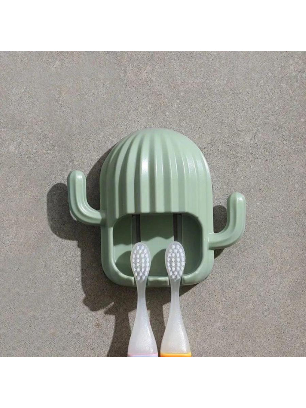 Porta Escova De Dente De Parede Cacto Cor:Verde Claro