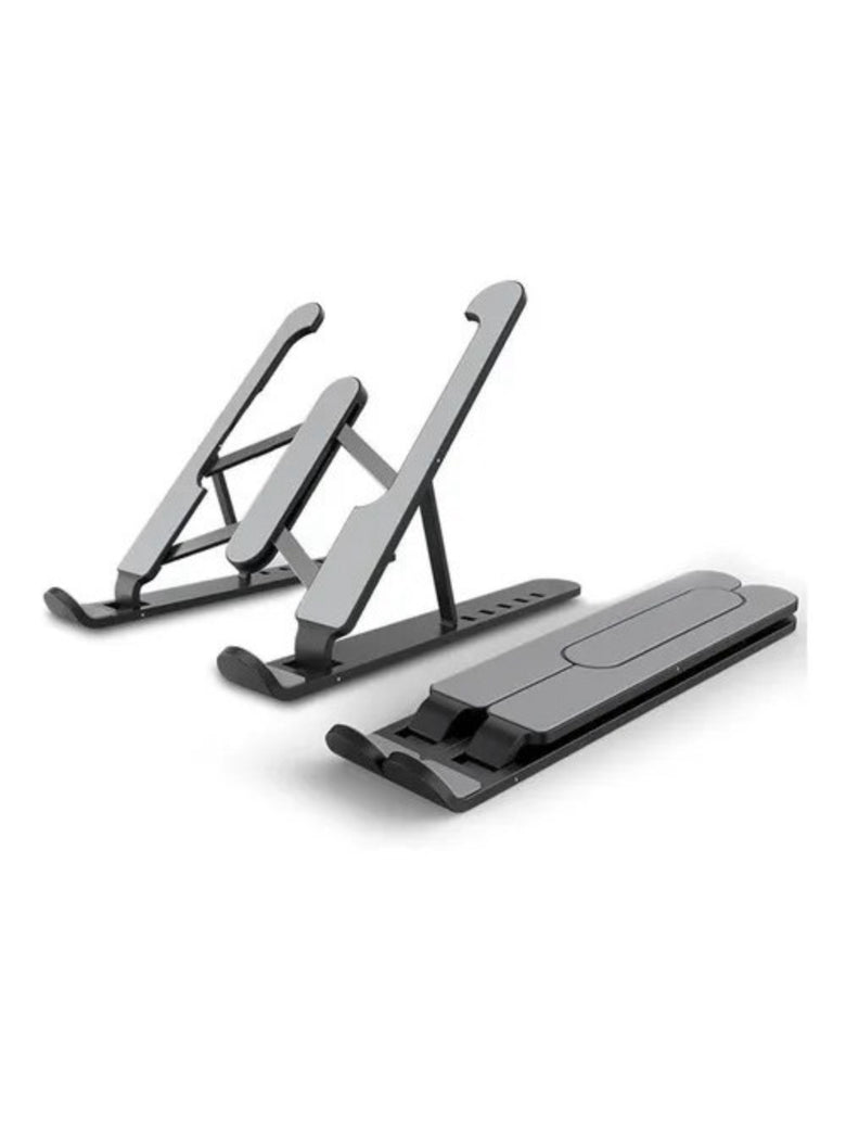 Suporte Portatil Ajustavel Para Notebook Com 6 Niveis Cores:Preto