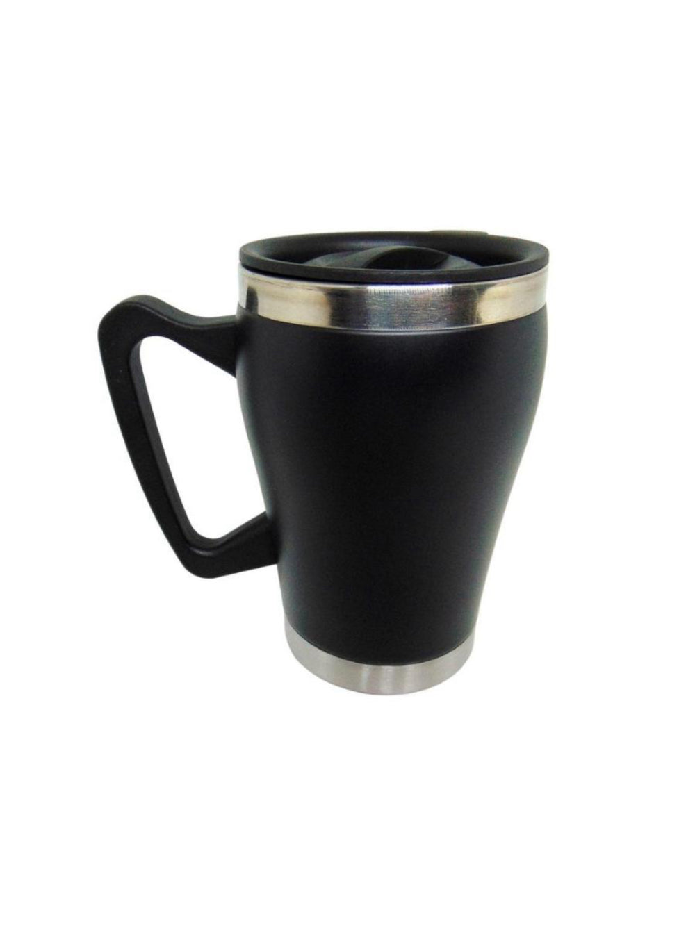 Caneca Termica Com Frases Cafe Aço Inox 320ml Dourado Cor:Preta