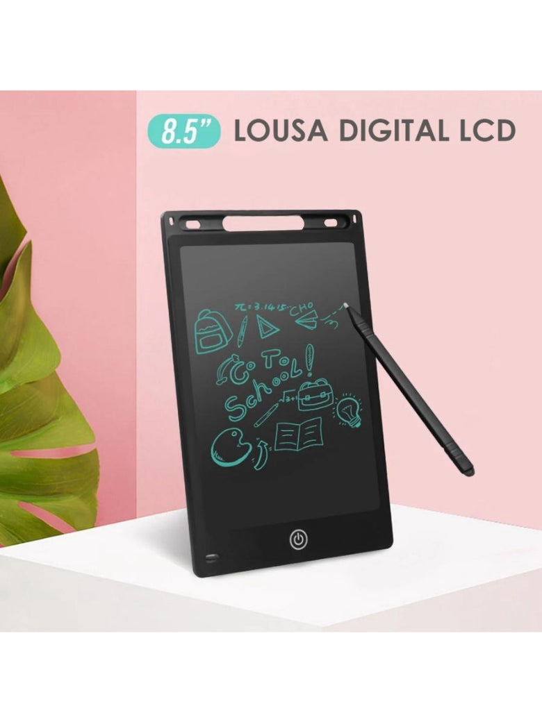 Tablet Infantil Lousa Magica Digital LCD 8,5 Para Desenho Notas Cor:Preto