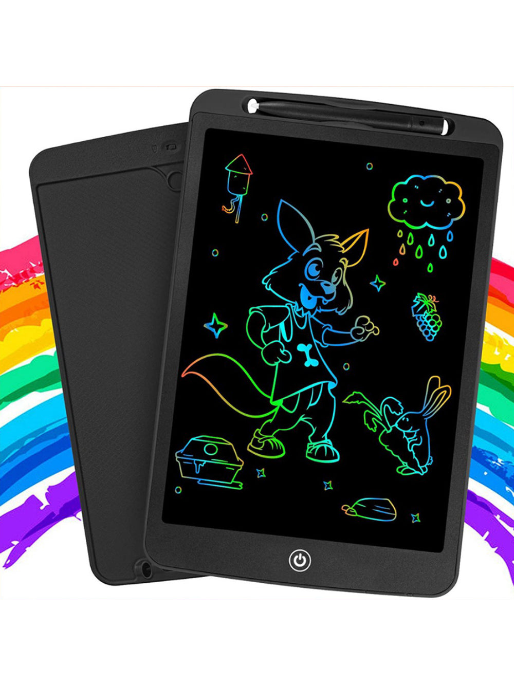 Tablet Infantil Lousa Magica Digital LCD 8,5 Para Desenho Colorido Cor:Preto