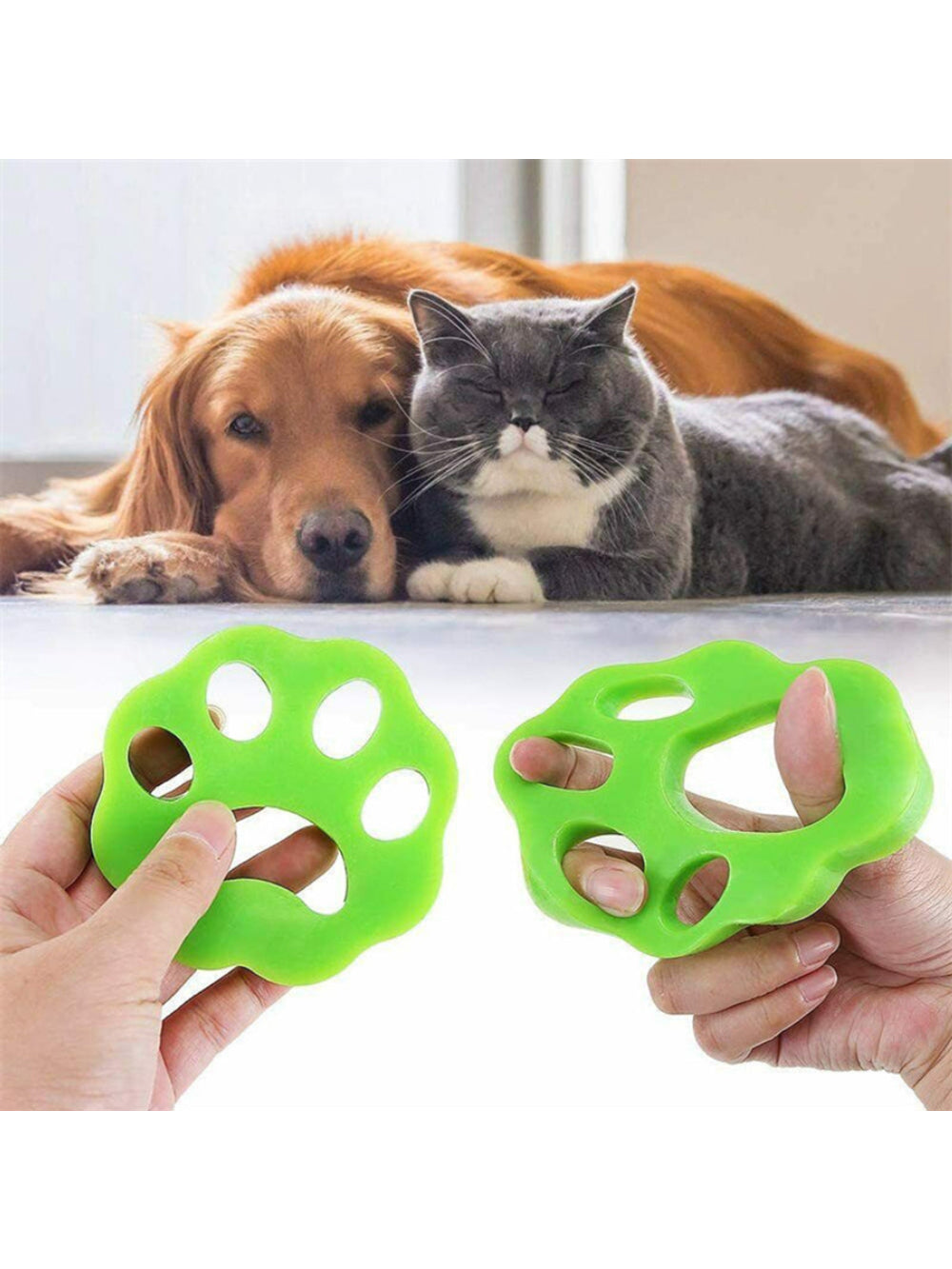 Removedor de Pelos Maquina de Lavar Gato Cachorro Reutilizavel 2 Peças