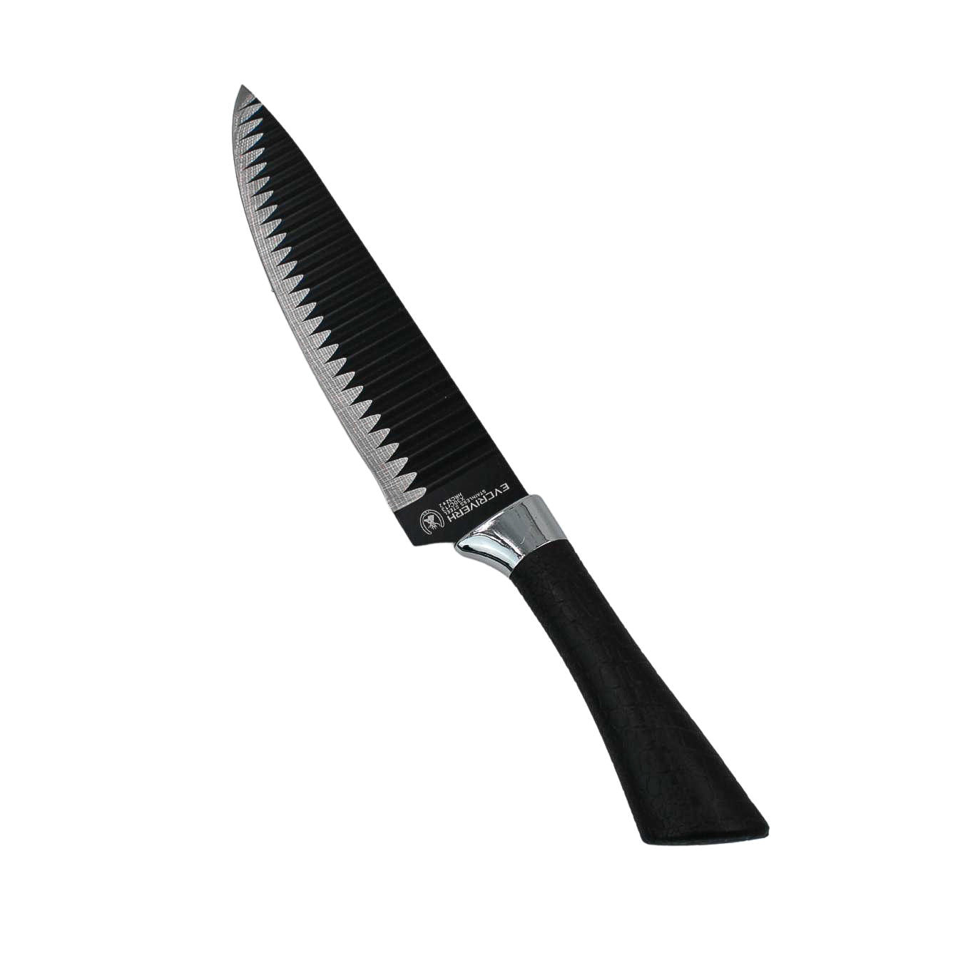 Jogo De Facas 6 Peças Aço Inoxidavel Conjunto Com Tesoura Multifuncional Cozinha