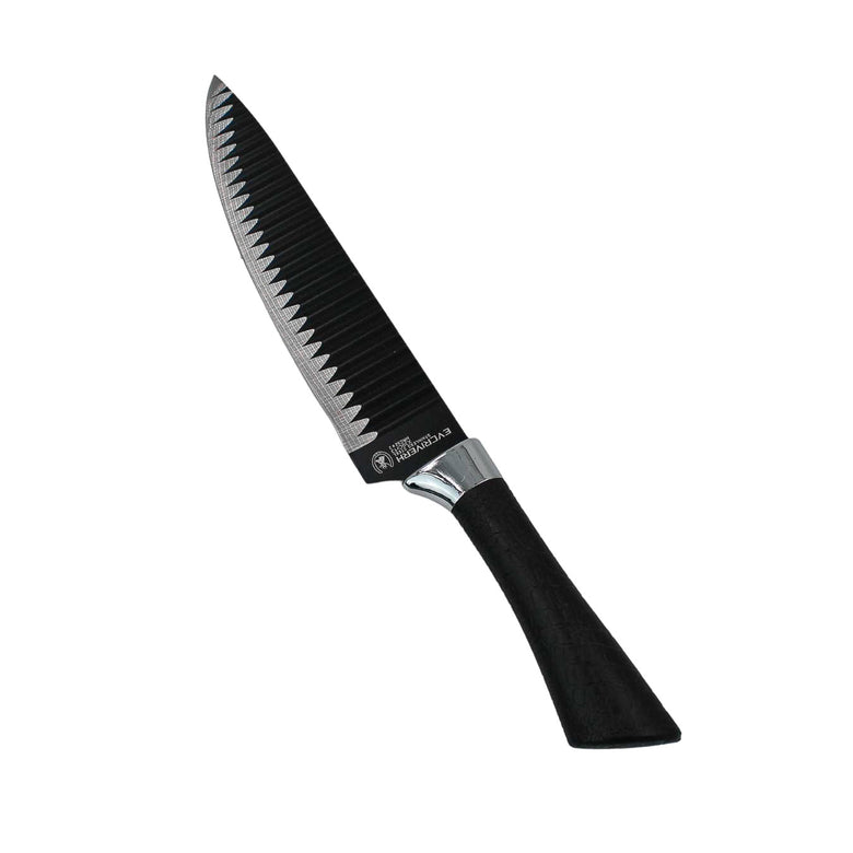 Jogo De Facas 6 Peças Aço Inoxidavel Conjunto Com Tesoura Multifuncional Cozinha