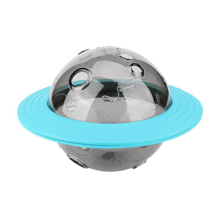 Brinquedo Interativo Pets Bola Dispenser De Petiscos E Raçoes Tigela Alimentador Para Cachorro Gatos Divertido Cor:Azul