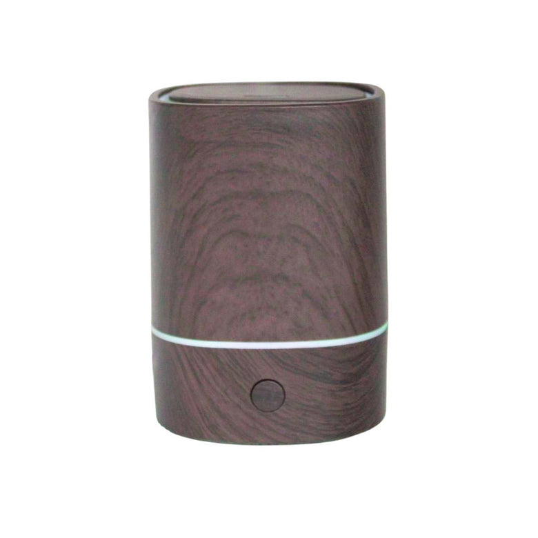 Difusor Aromatizador Umidificador De Ar Oleos Essenciais 360 Cor:Mogno