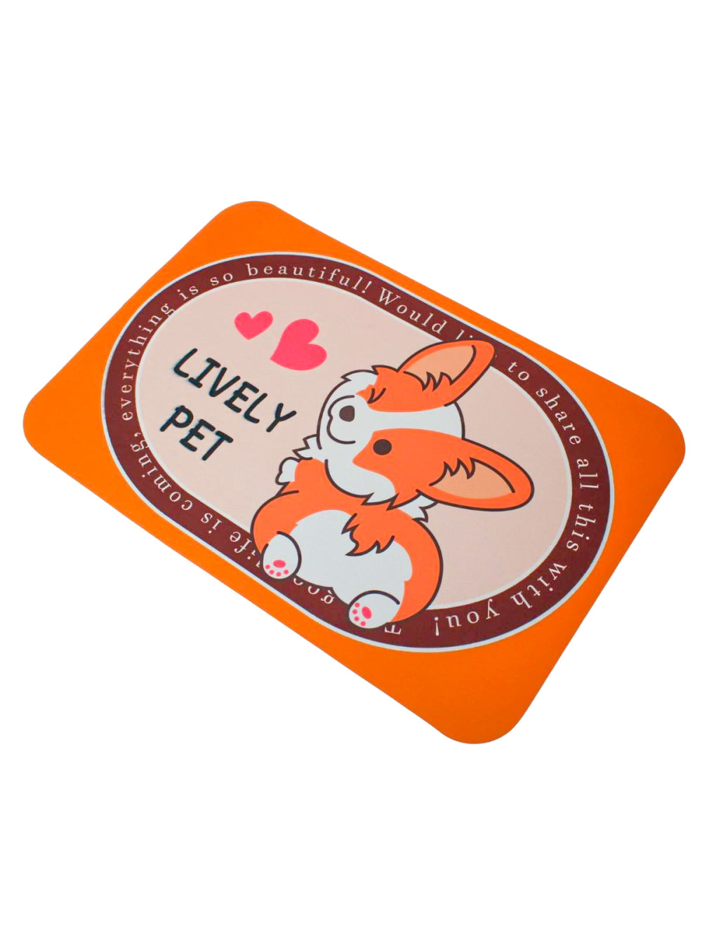 Tapete Superabsorvente de Secagem Rapida Antiderrapante Retangular Estampado mODELO:Raposa Laranja