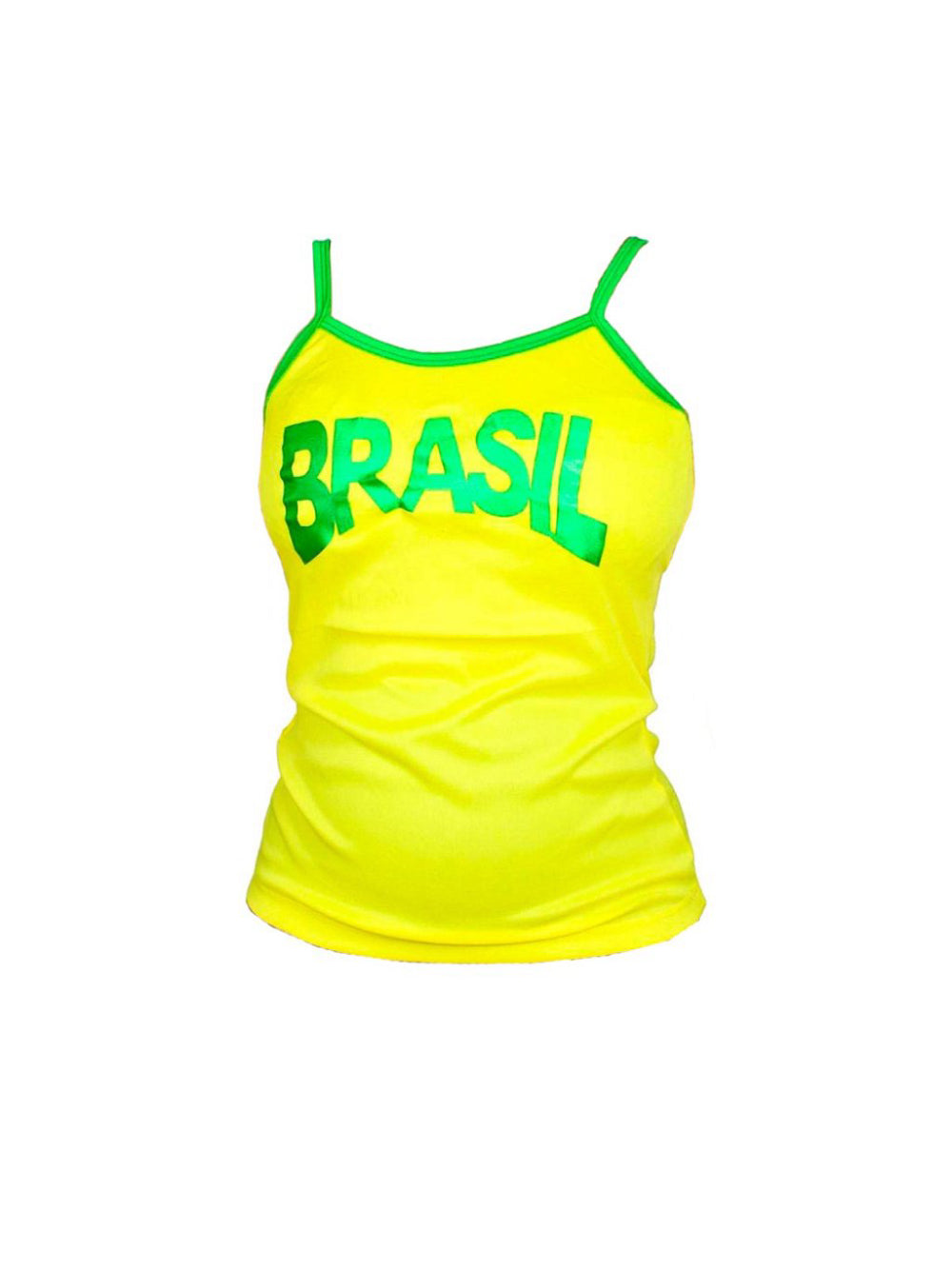 Camisa Regata Feminina Brasil Bandeira Copa do Mundo Futebol