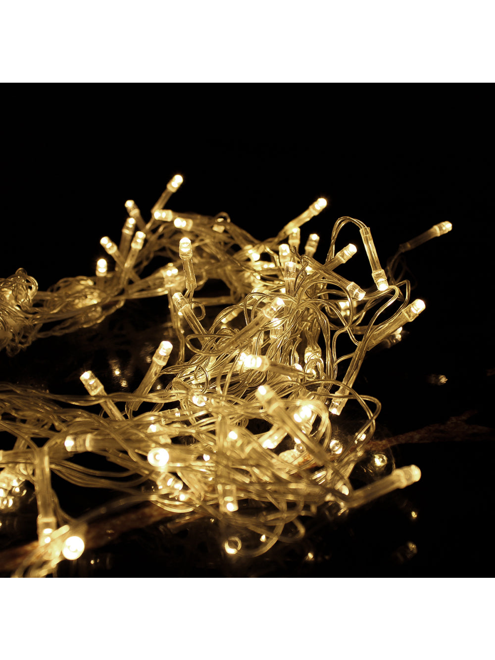 Pisca de LED Cortina 320L 3x3M 8 Modos 110v Decoração Natal Cores:Branco Quente