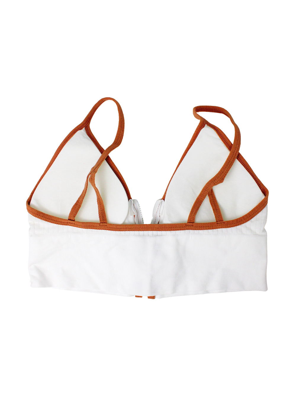 Sutiã Top Esportivo Com Ziper Frontal E Alça V Alto Impacto Cor:Branco
